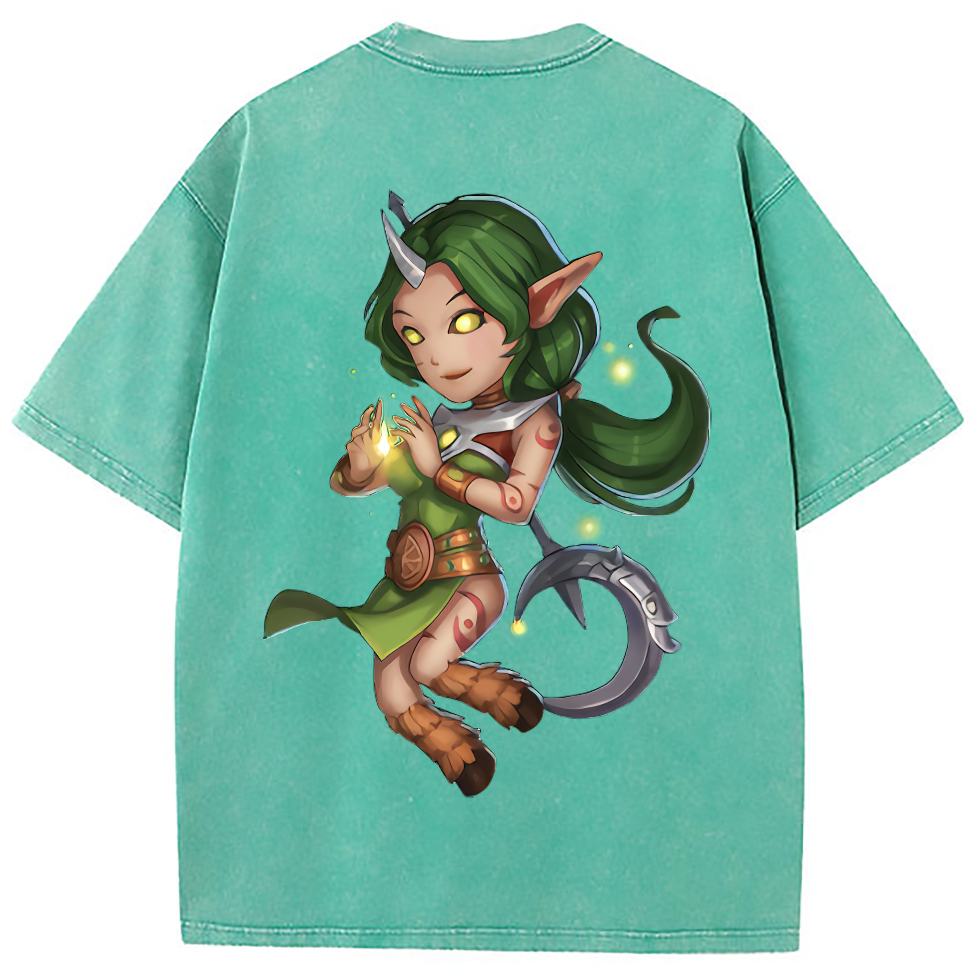（画像用） リーグ・オブ・レジェンド League of Legends LOL 綿100% ヴィンテージ風 半袖Tシャツ（背面プリント）